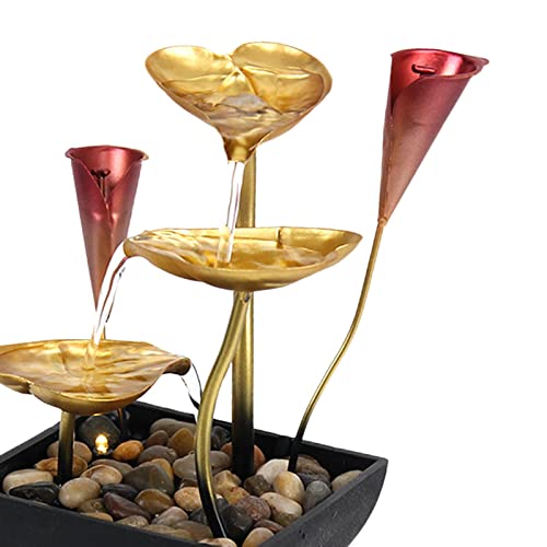 ATORSE® Tabletop Water Fountain Waterfall Desk Ornament for Home Indoor Garden