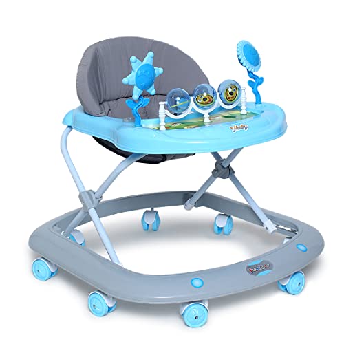 Funride Baby Walker 9 Months + Herby Foldable Activity Walker with Adjustable Height for Boys and Girls