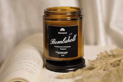 Banaavat Bombshell Oud Jasmine Cinnamon Bergamot Scented Candle