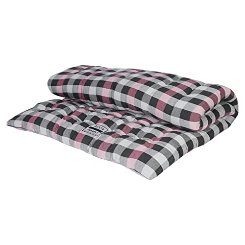 COLOFLY Single Bed Cotton Filled Mattress Gadda Reversible & Soft (Pink Colour, 3 x 6 ft or 72 x 36 x 4 Inch)