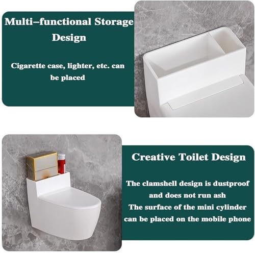 Cyrox Windproof Ash Holder Home Living Room Toilet Smoking Ashtray Smoking Ash Holder for Smokers Portable Ashtray with Lid (1Pcs)
