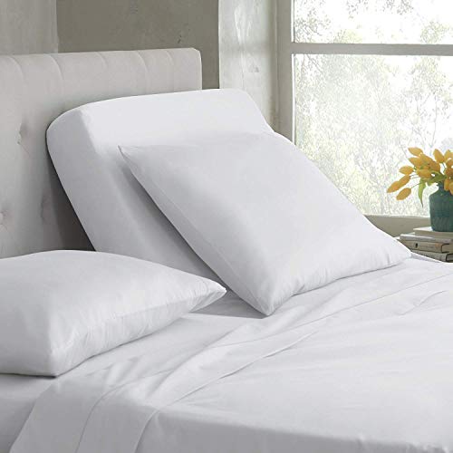 Sheets for Sleep Number Bed Split King,Split Top King Sheets for Sleep Number Bed,100% Egyptian Cotton,White Solid,39 Split- California King,400 TC,16 Inch Deep,Split King Sheets for Sleep Number Beds