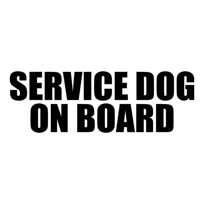 GADGETS WRAP Vinyl Wall Decal Sticker Service Dog ON Board Funny Car Sticker