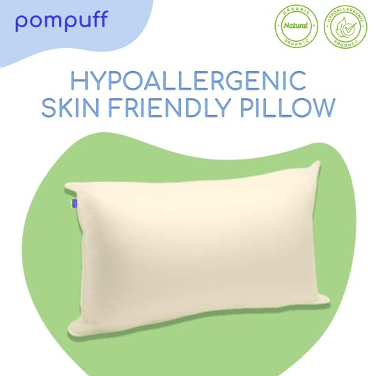 Pompuff Allergy Free Pillows with Organic Covers (Set of 2) (King (U.S. Standard))