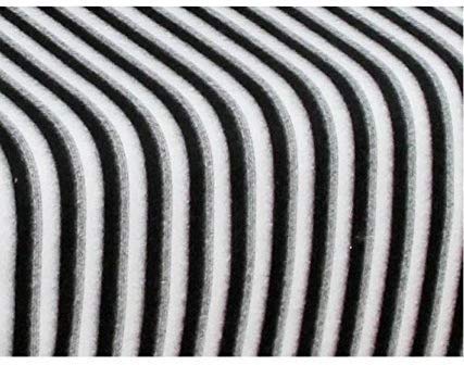 Akin Fleece Single Bed AC Blanket (60X90 Inch, Black and White Stripes) - Pack of 2