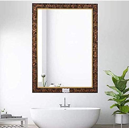 Cheval Glasses Engineered Wood Frameless Wall Hanging Solid Base Mirror - 15 x 21 Inches