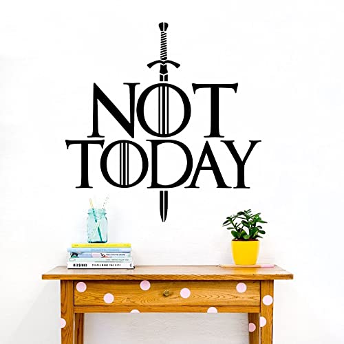 GADGETS WRAP Vinyl Decal Sticker Not Today Game of THR on (Item Finish Size : 57cm x 56cm)