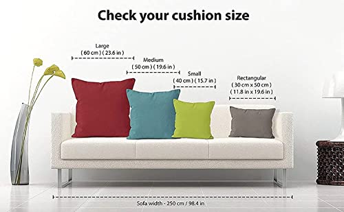 VLYSIUM rectangular 12x18 Inches cushion, Set of 2, Microfiber Hotel Quality Premium Fibre Soft Cushion, Pillow Filler, White