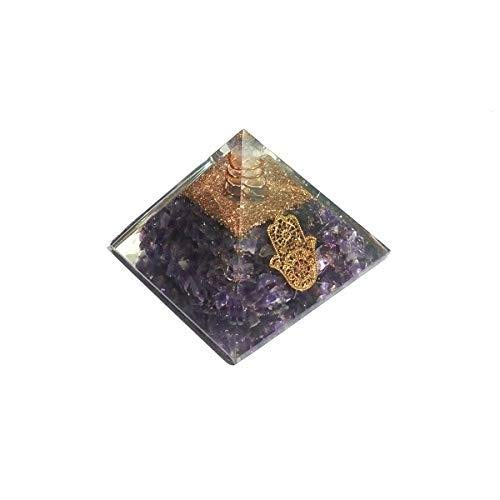 Amethyst Orgone Protection Power Maintain Chakra Balancing Hand Designer 70 mm