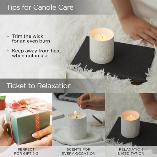 Urbane Home Scented Candles | Fragrance Candles | Candles for Wedding | Candles for Bedroom | Birthday Candles | Valentines Day Gifts Candles | DY-230704A | White