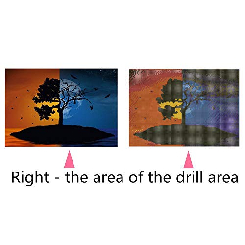 DIY 5D W031 Tree 40X30 Full Embroidery tings Arts Craft for Home Wall Decor(W031) -Layfoo