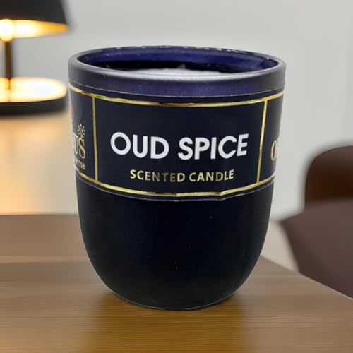 The Decor Affair 1 Pcs Oud Spice Serenade: Aromatic Scented Tea Light Candle - Elevate Your Home's Atmosphere and Gift a Moment of Luxury.