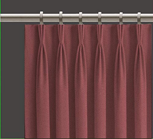 kurtains2fly Polyester Both Sided Room Darkening Blackout Pinch Pleat Curtains 2 Panels