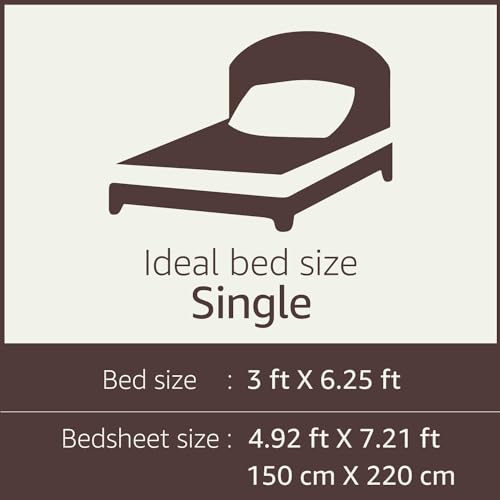 IVAZA 144 TC Glace Cotton Single Bedsheets with Pillow Covers Cotton Combo of 2 II Set of 2 Single bedsheet with 2 Pillow Covers Breathable & Wrinkle Free Design 22