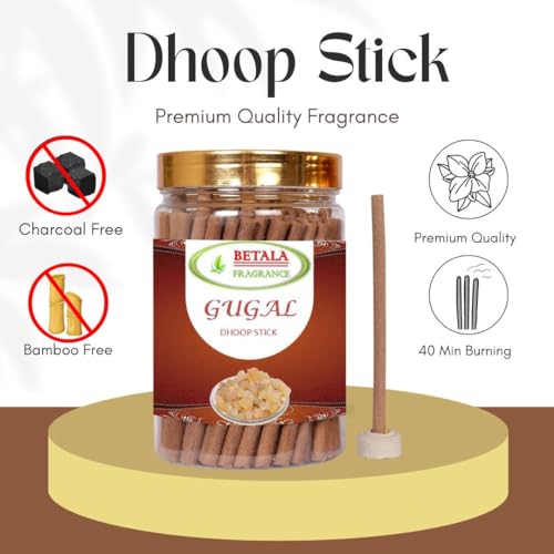 BETALA FRAGRANCE Guggal Flavour Dhoop Sticks with stand (200 GM batti pack) (200 GM)