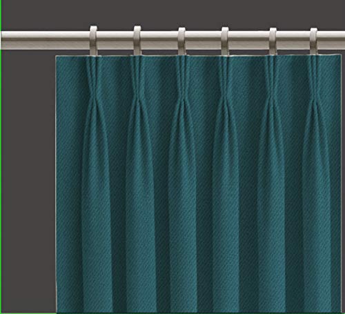 kurtains2fly Polyester Both Sided Room Darkening Blackout Pinch Pleat Curtains 2 Panels