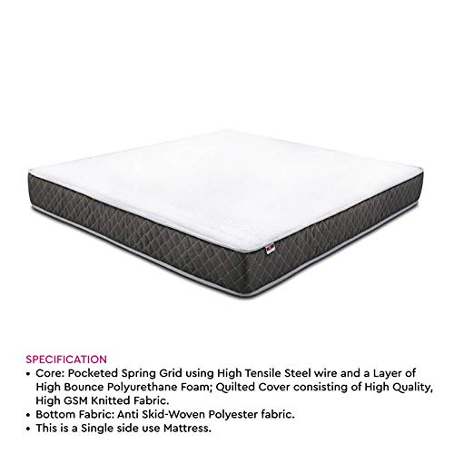 Zone8: 9" Pocketed Spring Mattress| India's First Rolled Spring Mattress