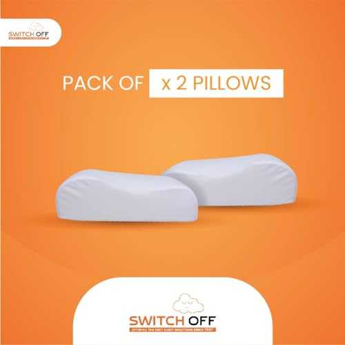 Switch-off Smart Adjustable Memory Contour Pillow,Discover The Perfect Pillow for Your Best Night's Sleep (17X27Inch) (Pack of 6)