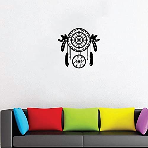 VVWV Dream Catcher Wall Stickers for Living Kids Girls Boys Bedroom Home & Kitchen Hall Wall Decor L x H 50 x 50 Cms