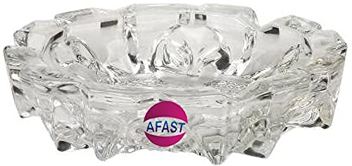 Cool Glass Ash Tray: Sleek Design for Ashes with Style 13 x 13 x 3.5 CM, Pack Of 2