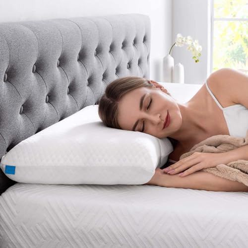 HomeHive Memory Foam Pillow Neck & Shoulder Lumbar Pain Relief Contour Cervical Super Soft & Fluffy-PO1(S_K_E_20022048_Off White)