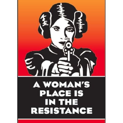 A woman's place is in the resistance - RECTANGULAR MAGNET