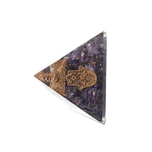 Amethyst Orgone Protection Power Maintain Chakra Balancing Hand Designer 70 mm