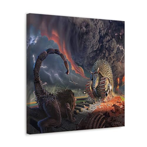 GADGETS WRAP Canvas Gallery Wrap Framed for Home Office Studio Living Room Decoration (17x17inch) - Tarkus Legacy 1 Battlefield Print