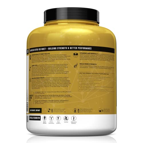 AVVATAR NITRO ISO WHEY | 2Kg | Malai Kulfi | 28.5g Protein | 50 Servings | 2.8g Creatine Monohydrate