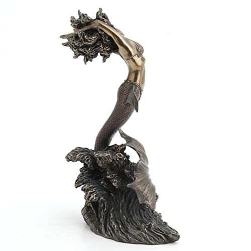 Veronese Design Ocean Goddess Yemaya Mother of The Seas Bronze Finish Statue