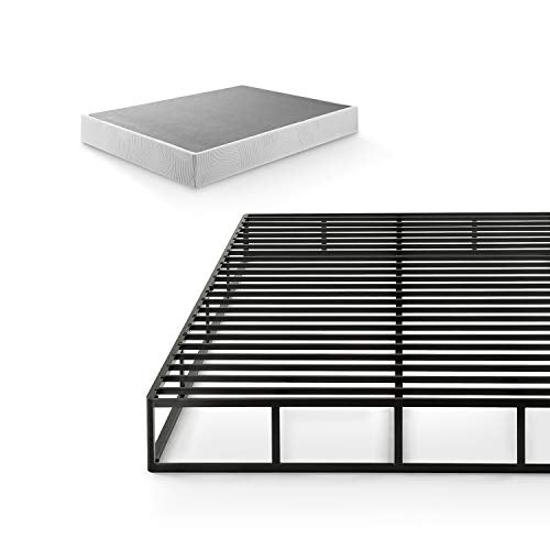 Zinus 9 inch Quick Lock High Profile Smart Box Spring/Mattress Foundation/Strong Steel Structure/Easy Assembly, Queen