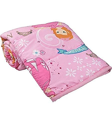 SYNEX All-Weather Beautiful Cartoon Print Microfiber Lightweight Reversible Single Bed AC Dohar | Blanket (Princess Magic Print)