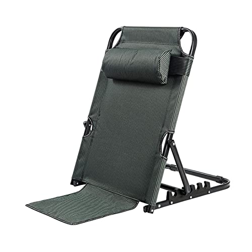 CALANDIS® Lifting Bed Backrest Folding for Adult Adjustable Angle Back Rest Steel Large 7 Gears Green Texture | 1 Bed Backrest