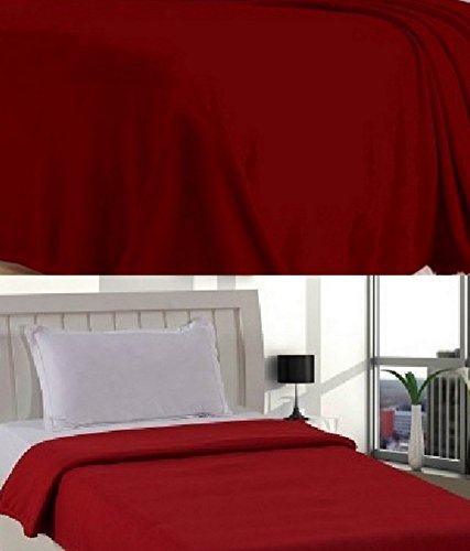 Goyal's ® Double Fleece Blanket Set of 2 (Red & Green)