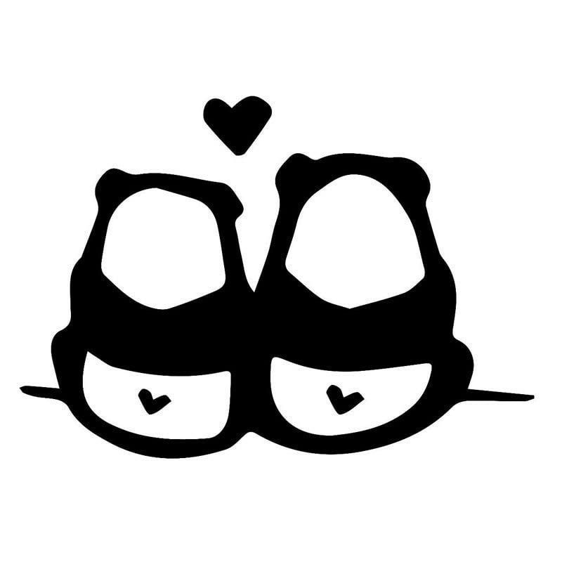 GADGETS WRAP Vinyl Wall Decal Sticker Fashion Panda Love Couples