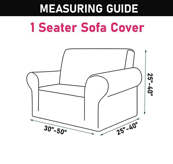 Gifts Island® Sofa Cover 3 Seater and 2 Seater Fully Covered Universal 5 Seater Sofa Cover Non-Slip Sticky Elastic Stretchable Sofa Set Slipcover Protector for (3+1+1 Seater), Peacock Grill