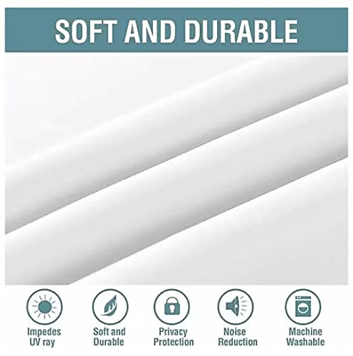 Gopesh e-Sales® Super Soft Brushed Microfiber Organic Cotton Plain Lightweight Single Bed Dohar | Microfiber Cotton Dohar (Pack of 2) White