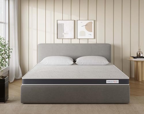 WESTIDO FlexiFlip Multiple High Resilience (HR) Foam | High Resilience (HR) Foam Knitted Fabric Queen Size Reversible Mattress SteadySupportKQ4inch78X60