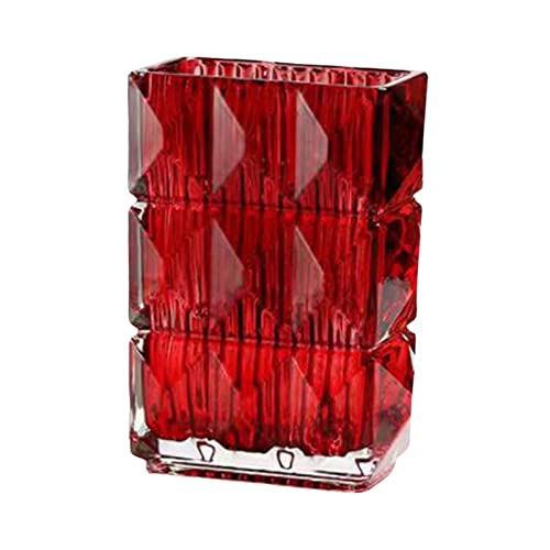 CLUB BOLLYWOOD® Glass Vase for Hydroponic Plant Bud Vase Holiday Plants Terrarium Flower Pot Red 18cm| Home & Garden | Home D?©cor | Vases | Vases