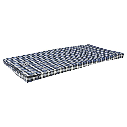 COLOFLY Blue & White 3 Inch Soft Pu Foam Mattress (72X36X3)