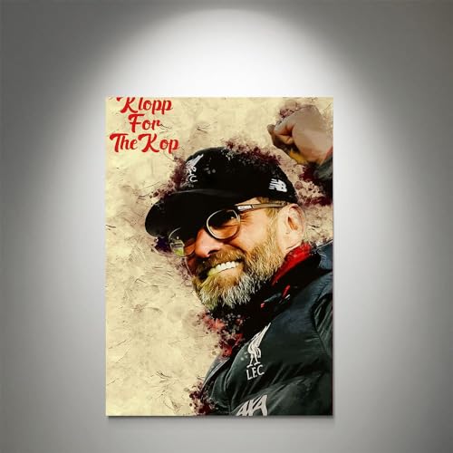 GADGETS WRAP Canvas Gallery Wrap Framed for Home Office Studio Living Room Decoration (11x17inch) - Jurgen Klopp 2