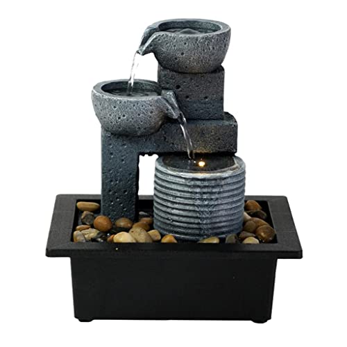 CALANDIS Flowing Water Fountain Fortune Feng Shui Waterfall Bedroom Ornaments Arts