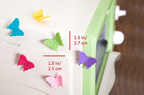 Decorative Refrigerator Magnets, Perfect Fridge Magnets for House Office Personal Use (12Pcs Butterfly)