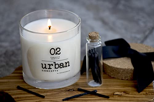 Urban Concepts by DECOCANDLES - Mango Guava - Highly Scented Soy Candle - Long Lasting - Hand Poured in USA (9 Oz. Cork)