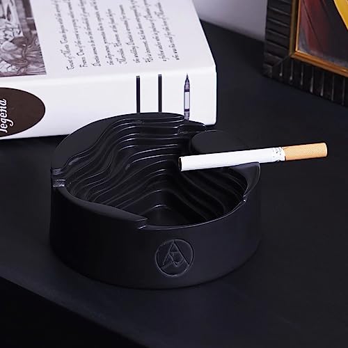 Marble Rust and Resin Contour Ashtray For Indoor, Ash Trays For Smoking For Home, Ashtray For Cigarette Stylish, Ashtray For Home, Car Ashtray