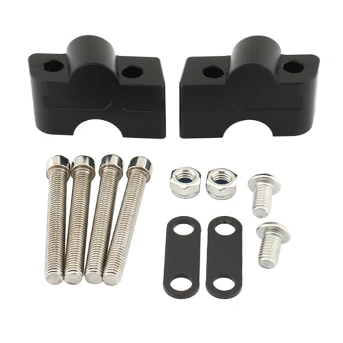 UJEAVETTE Motorcycle Handlebar Risers Aluminum for er-6N 2017-2023 er 6N