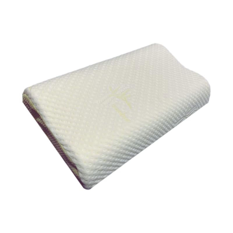 Navrang Foam & Fabrics Memory Foam Contour Pillow Pack of 2. Firmness:- Medium Soft