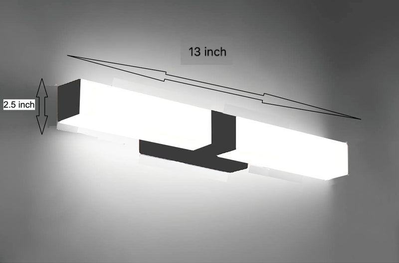 Groeien 15W Rectangular LED Mirror Bathroom Picture Wall Light(White) (1)