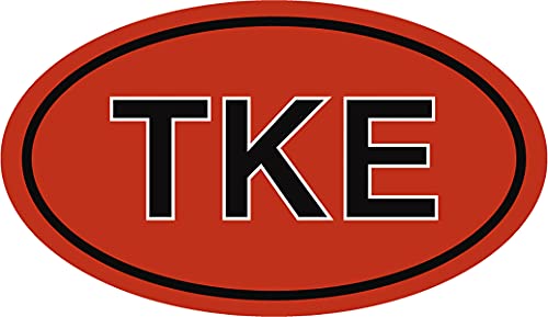 Tau Kappa Epsilon Oval Fraternity Car Magnet Set of 2 Removable No Residue All Weather Magnets for Fraternity Guys and Student Drivers