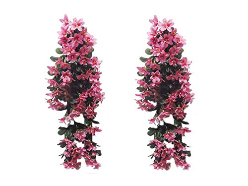 Artificial Flower Hanging for Decoration(Pink, 2 Pieces)